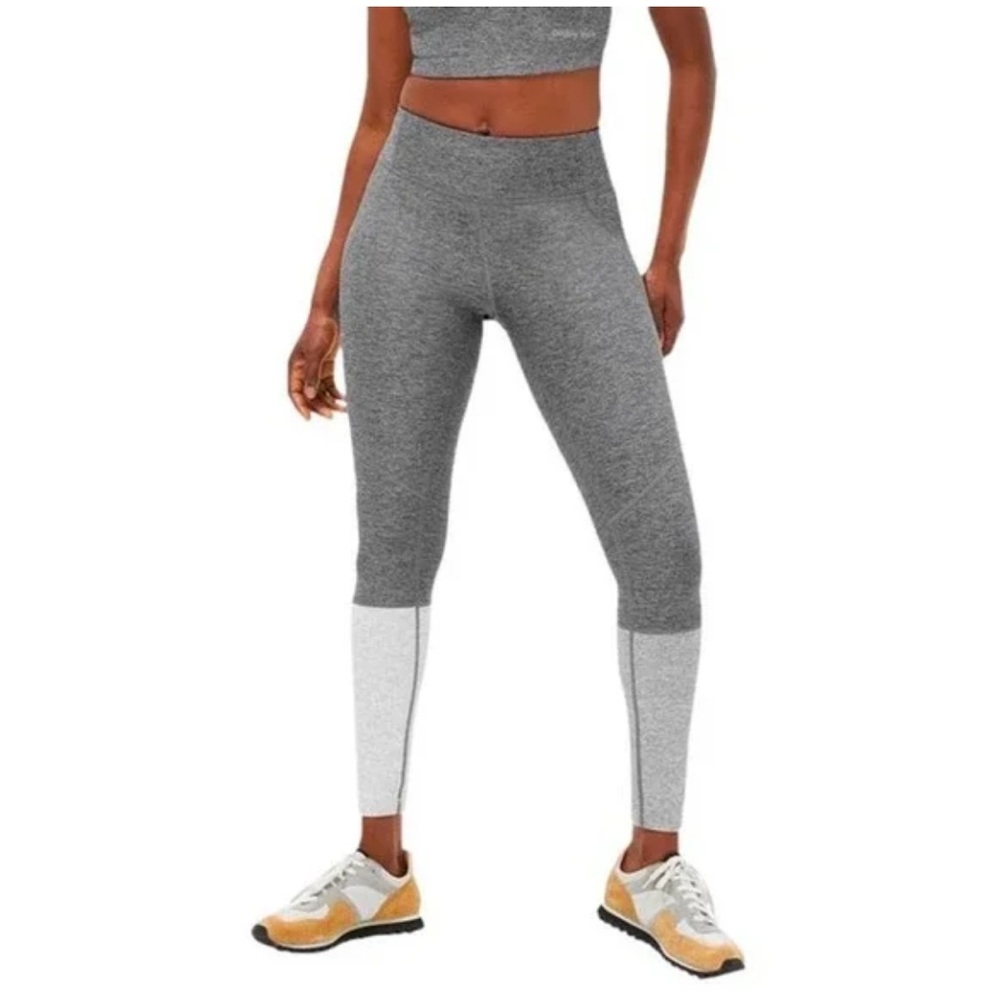 Outdoor Voices Dipped‎ Grey Colorblock Leggings Size M